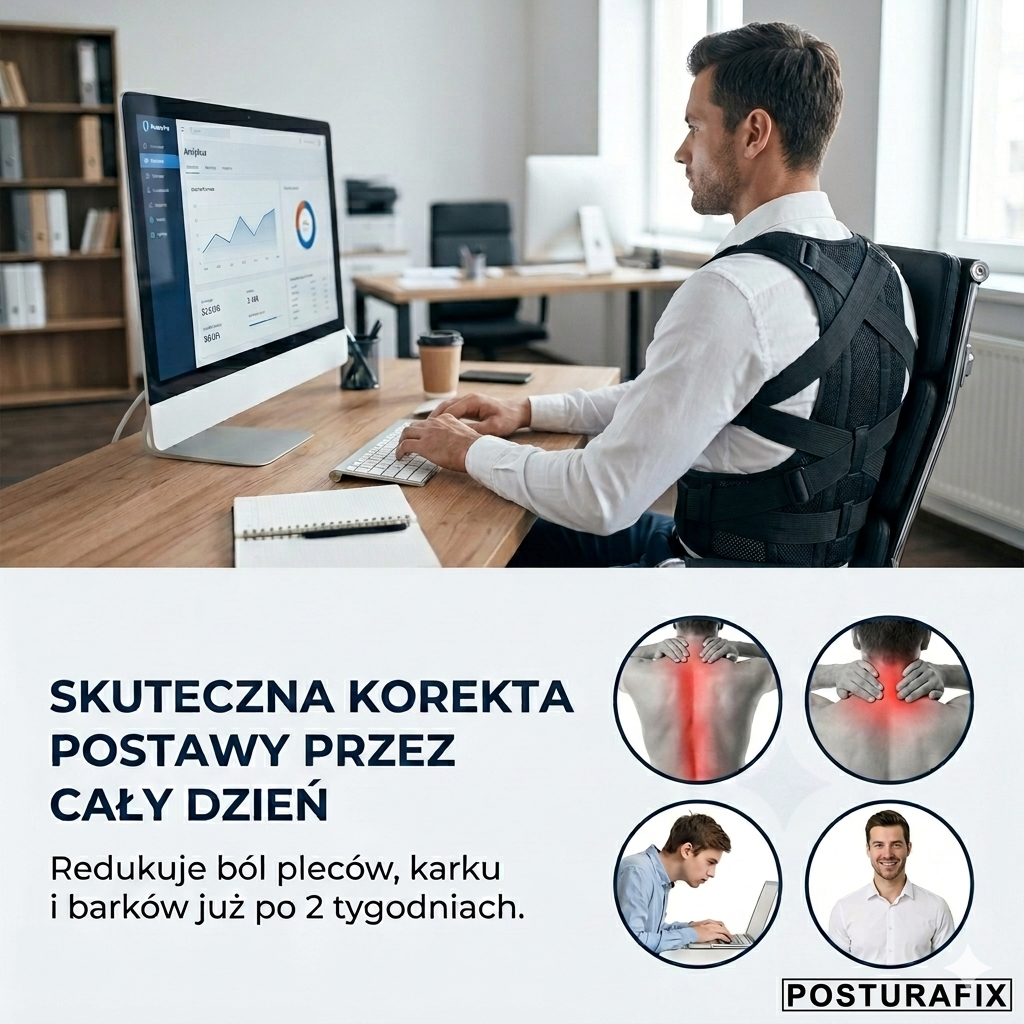 PosturaFix™ — Stój Prosto i Żegnaj się z Bólem Pleców w 2 Tygodnie